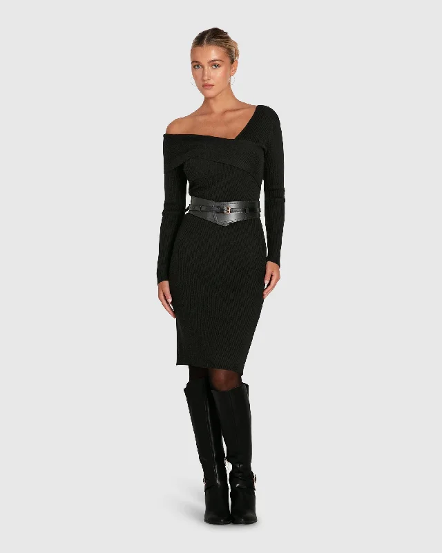 The Way You Move Knit Dress | Women | Black