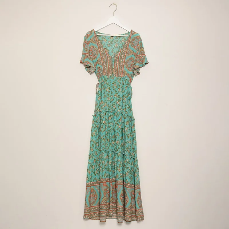 Boho Floral Women's Maxi Dress