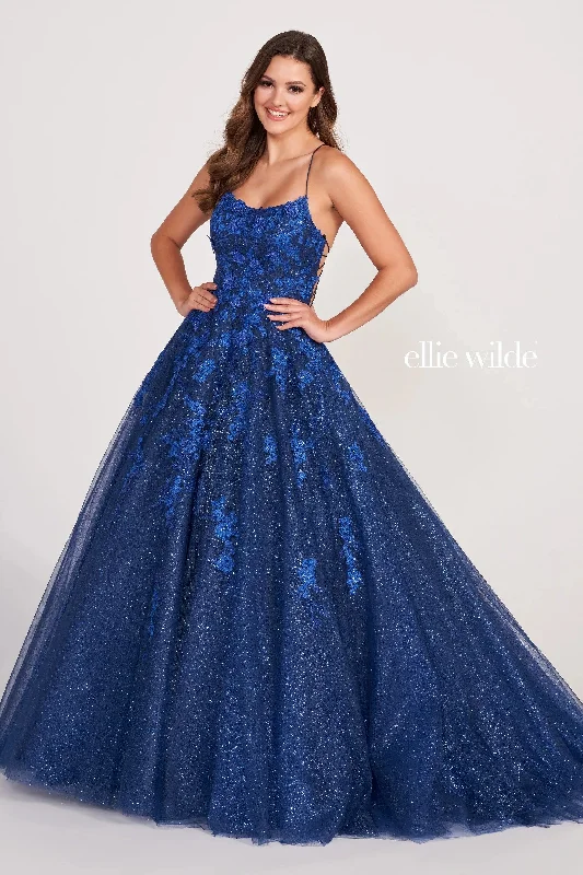 Ellie Wilde EW34026 Long Formal Prom Glitter Ball Gown