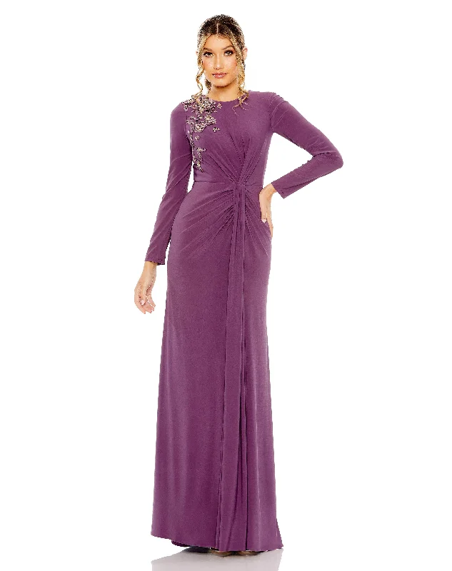 Mac Duggal 42106 Long Sleeve Formal Mermaid Fit Evening Dress