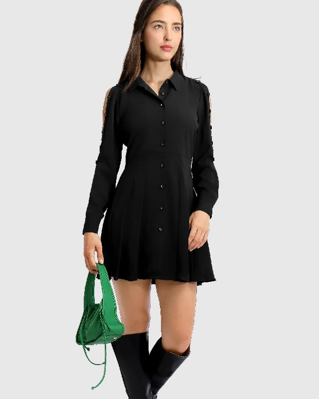 Boy Meets Girl Mini Dress | Women | Black