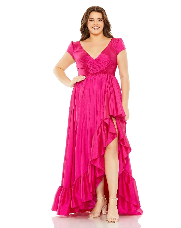 Mac Duggal 68525 Ruffle High Low Plus Size Dress