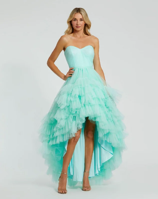 Mac Duggal 20892 Ruffle High Low Prom Dress