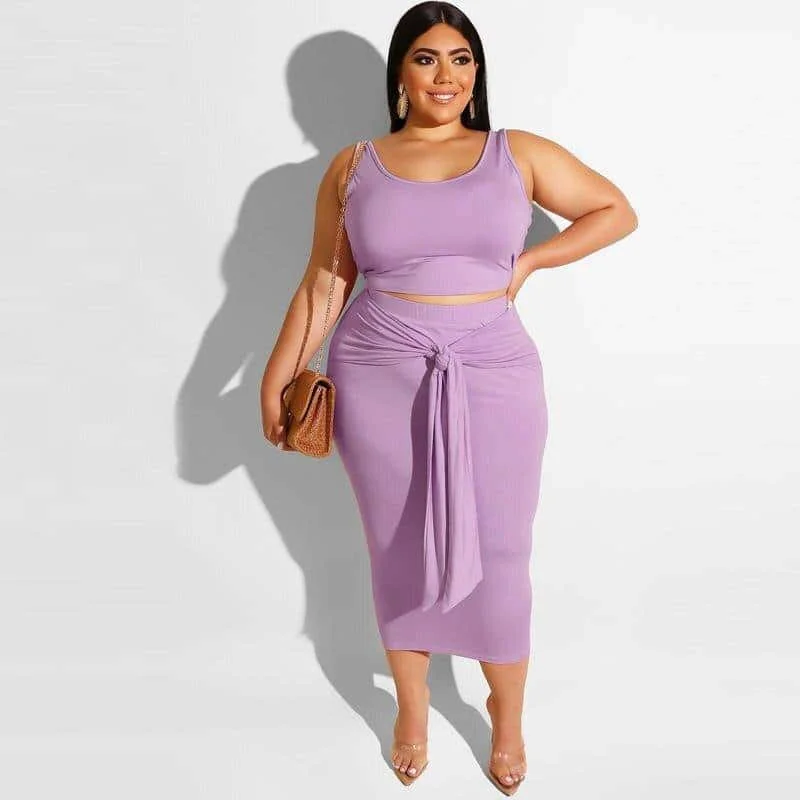 Plus Size Two-Piece Dress