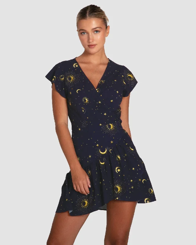 Love Shack Mini Wrap Dress | Women | Navy