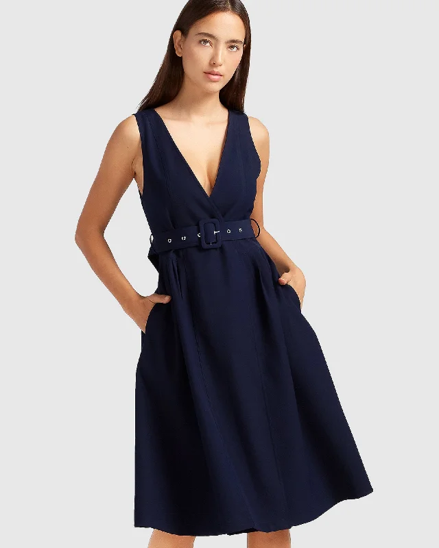 Miss Independence Midi Dress | Women | Navy