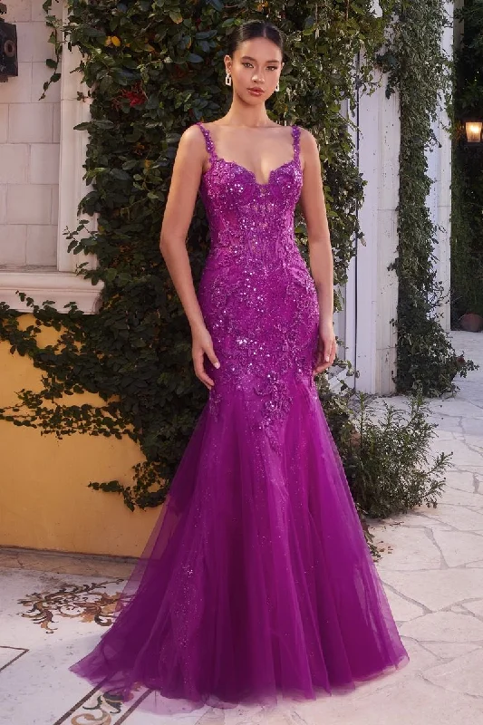 Andrea & Leo A1231 Long Formal Applique Mermaid Prom Dress