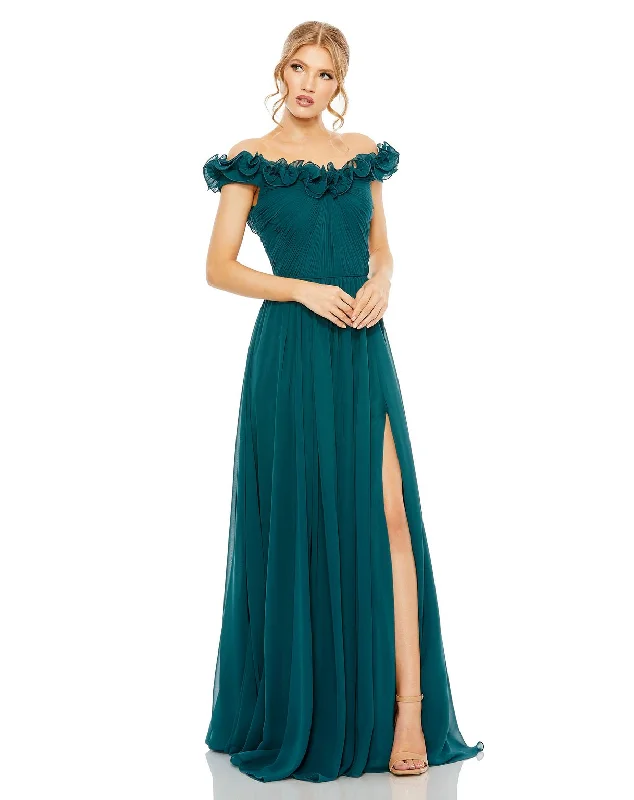 Mac Duggal 11591 Ruffled Formal Evening Long Dress