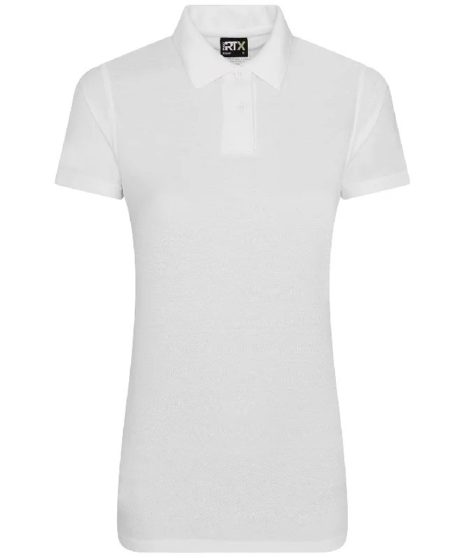 White - Women's pro polyester polo