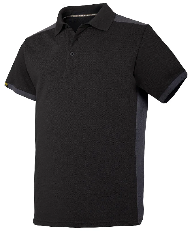 Black/Steel Grey - AllroundWork polo shirt (2715)