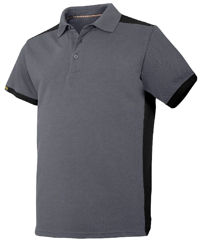 Steel Grey/Black - AllroundWork polo shirt (2715)