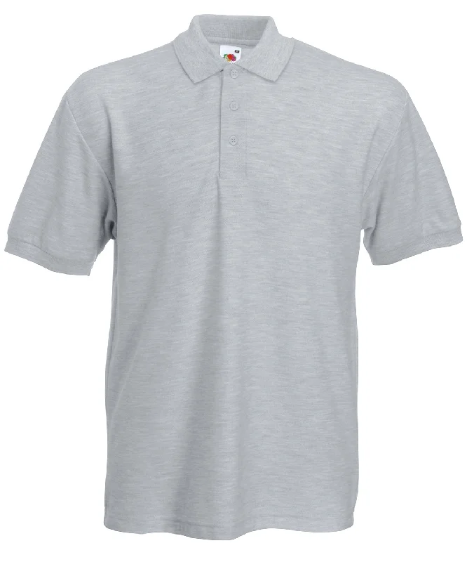 Heather Grey* - Heavyweight 65/35 polo