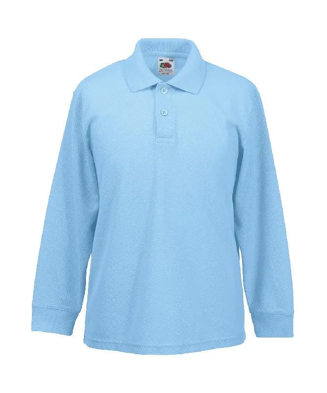 Sky - Kids long sleeve 65/35 polo