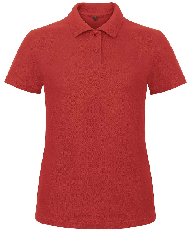 Red - B&C ID.001 polo /women