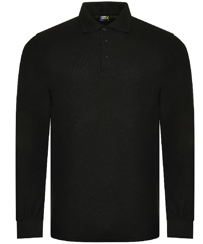 Black - Pro long sleeve polo