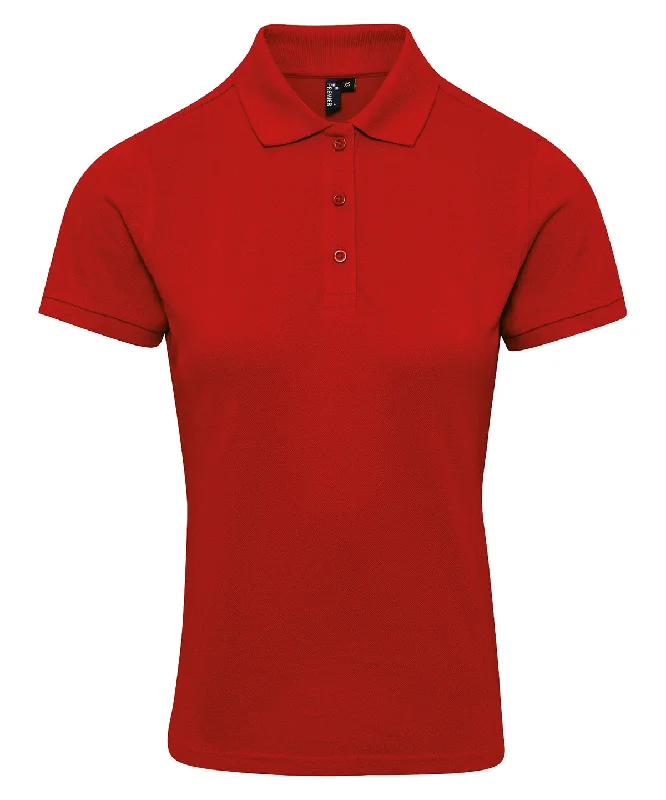 Red - Women's Coolchecker® plus piqué polo