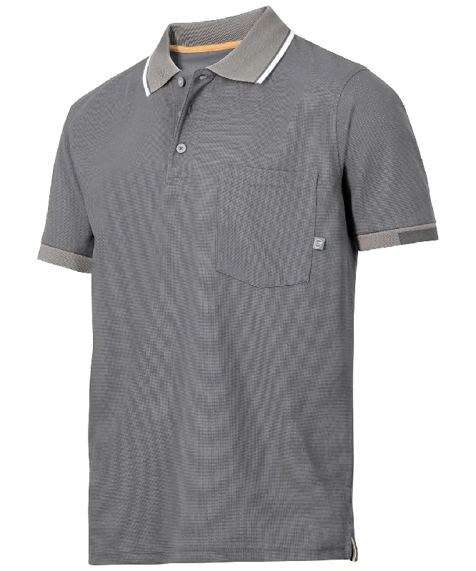 Steel Grey - AllroundWork 37.5® Tech short sleeve polo shirt (2724)