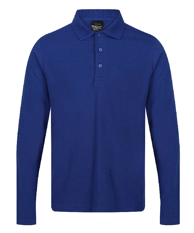 New Royal - Pro 65/35 long sleeve polo