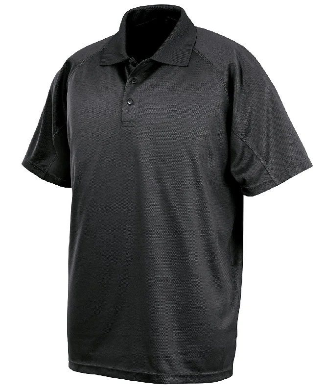 Black* - Performance Aircool polo shirt