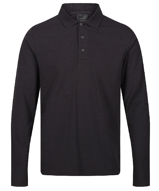 Seal Grey - Pro 65/35 long sleeve polo