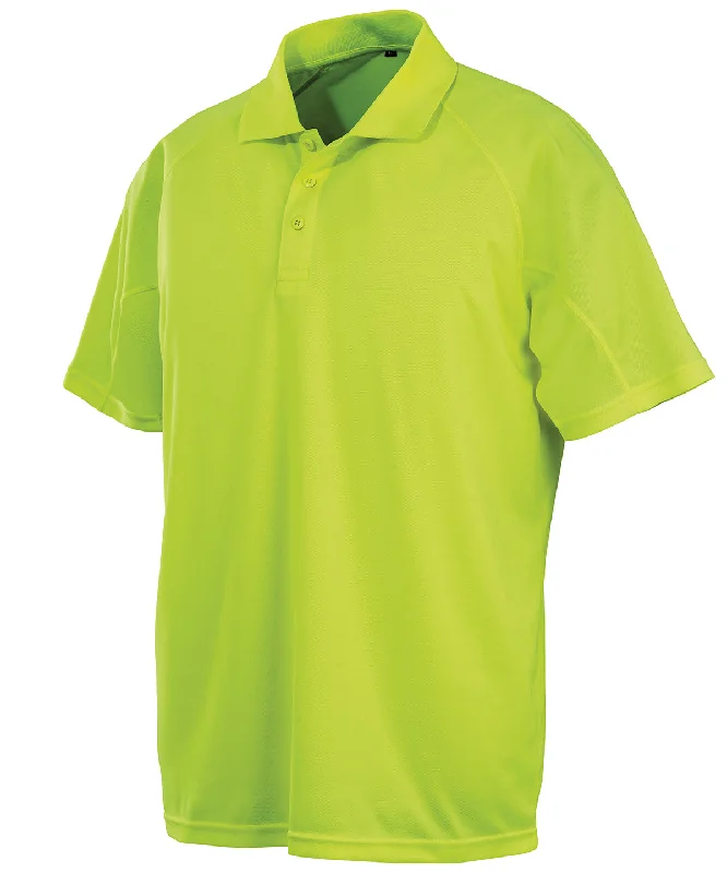 Flo Yellow - Performance Aircool polo shirt