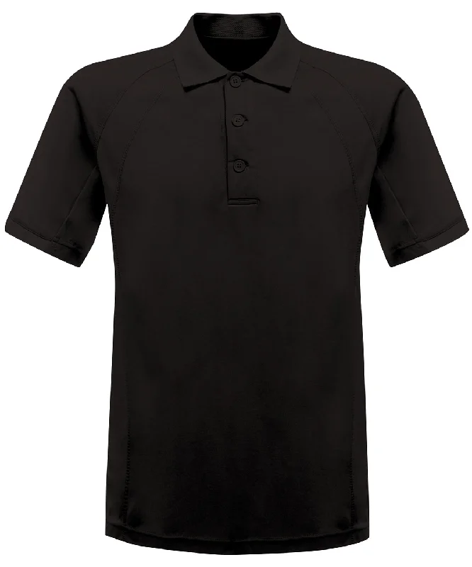 Black - Coolweave polo