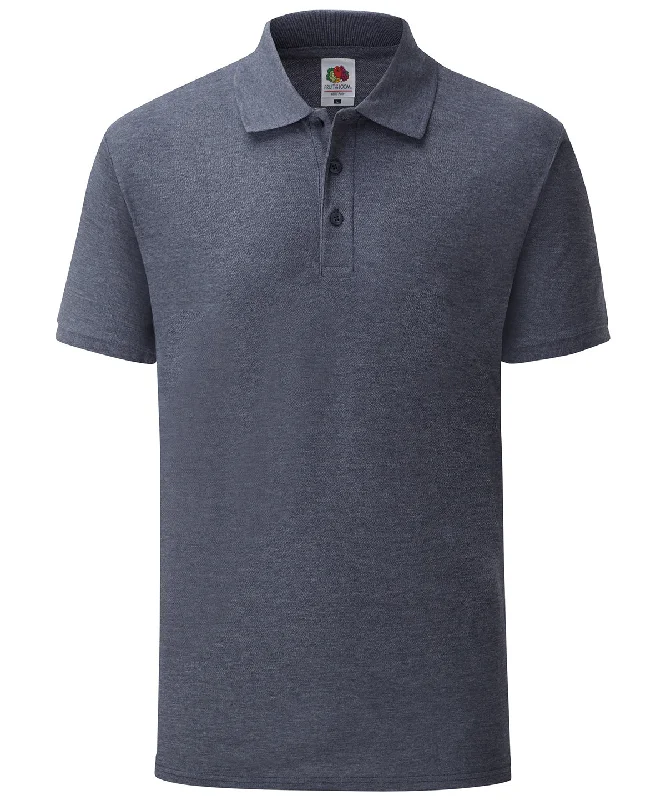 Heather Navy - 65/35 Polo