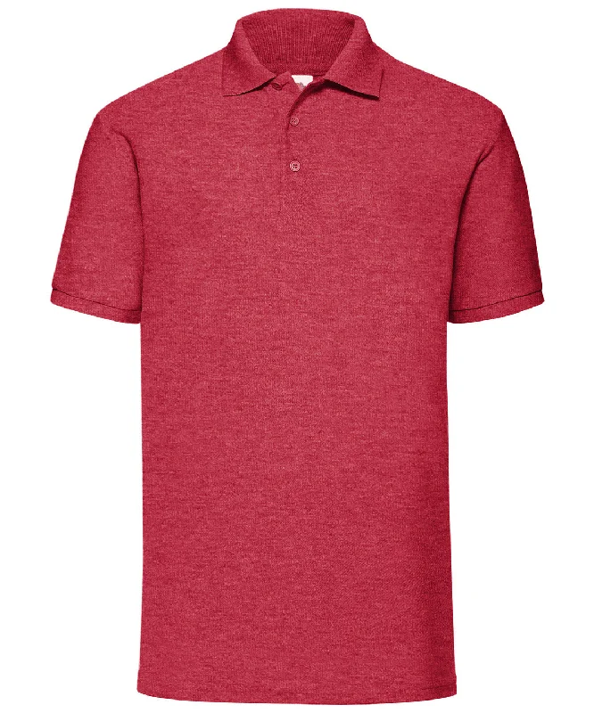 Heather Red - 65/35 Polo