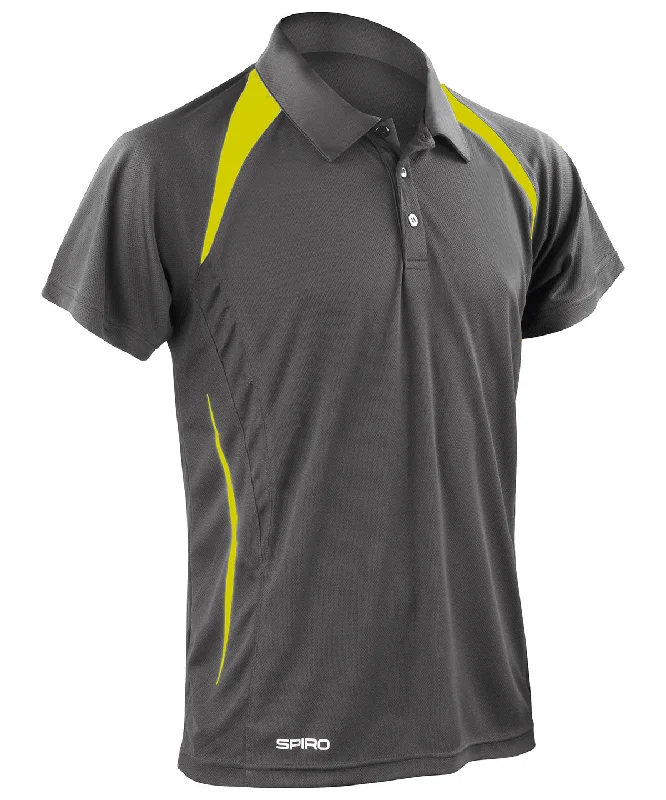 Grey/Lime - Spiro team spirit polo