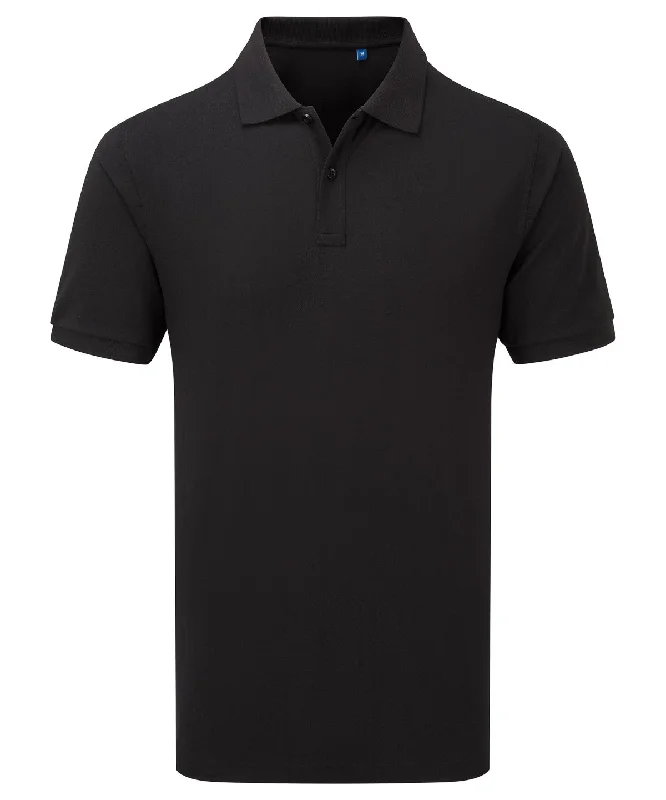 Black - ‘Essential’ unisex short sleeve workwear polo shirt