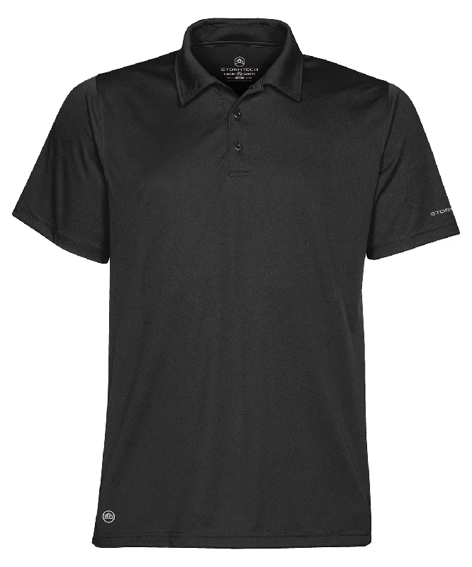 Black - Sports performance polo