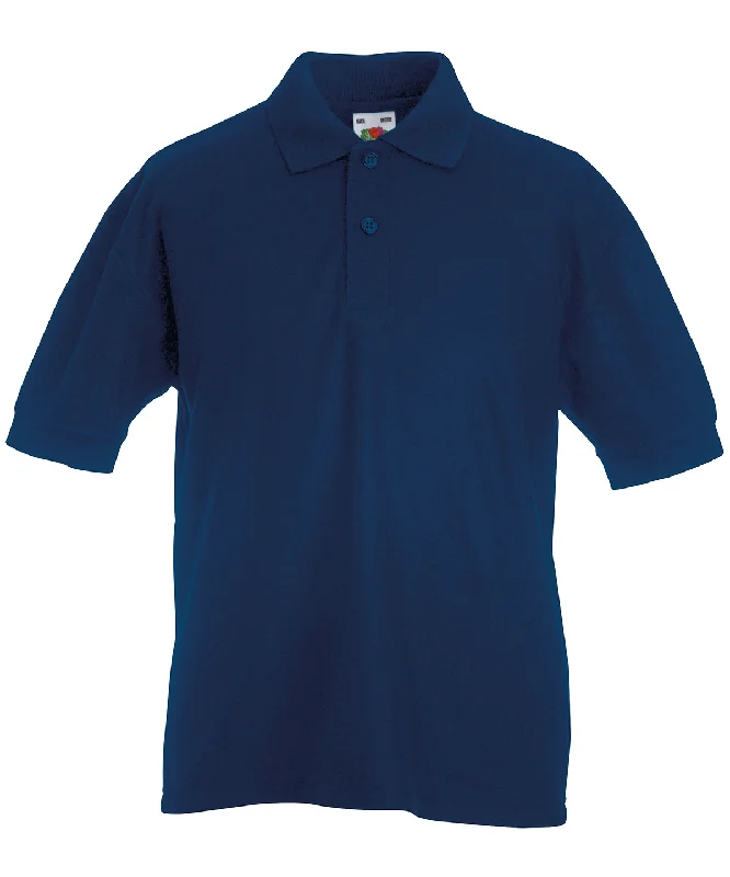 Navy - Kids 65/35 piqué polo