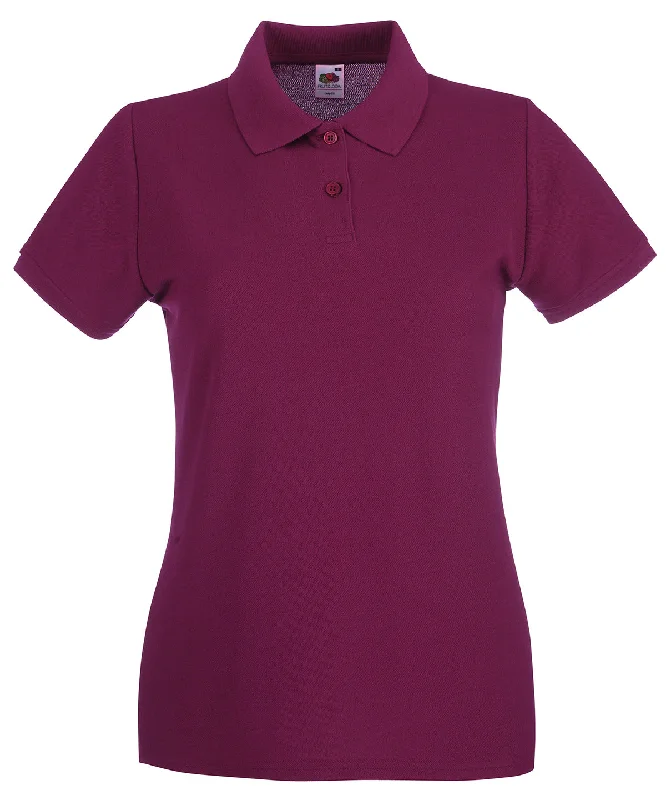 Burgundy - Women's premium polo