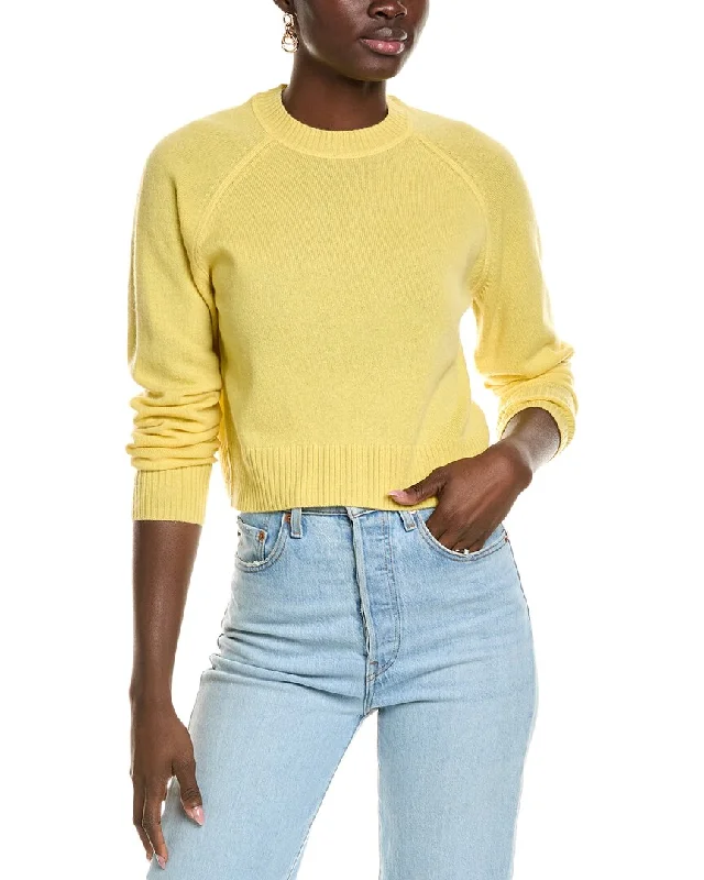 27 Miles Malibu Cropped Raglan Cashmere Pullover