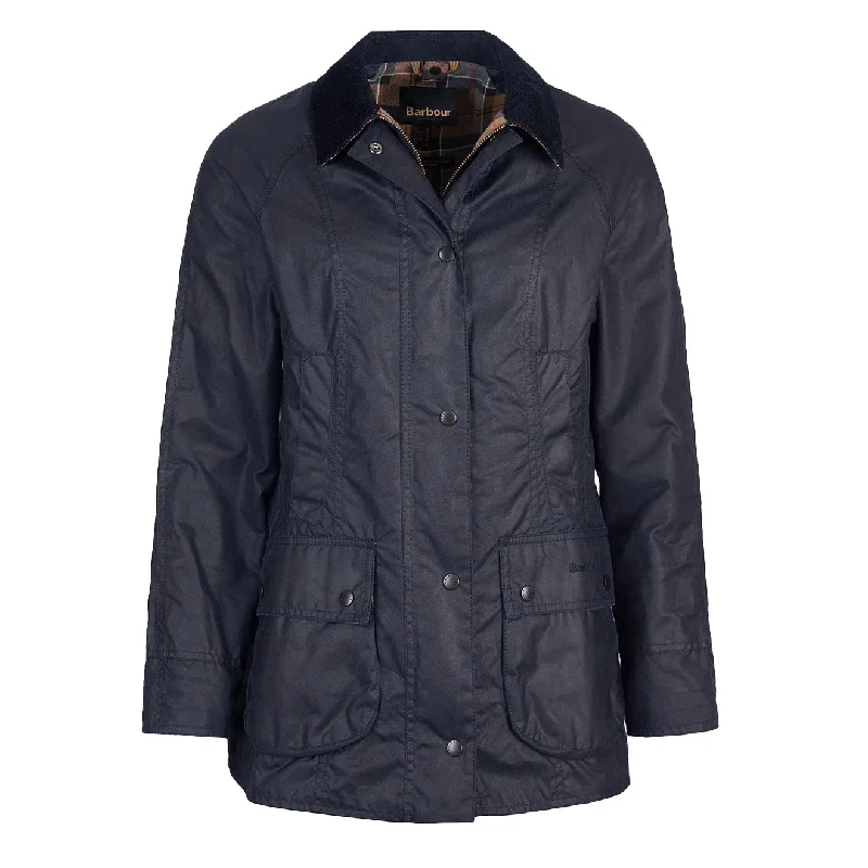 Barbour Womens Beadnell Wax Jacket Navy