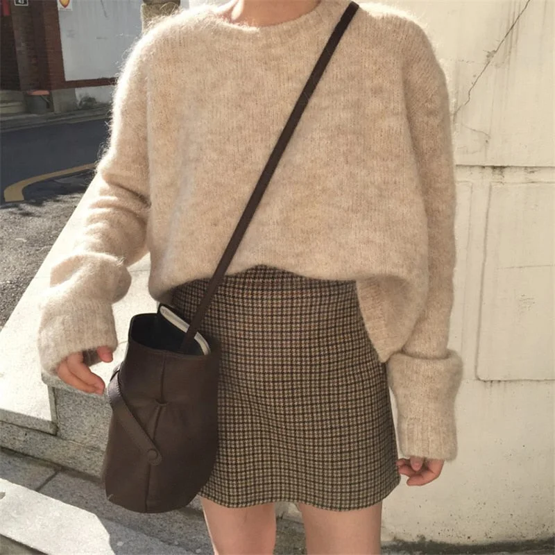 Casual Sweater Women Winter Solid Long