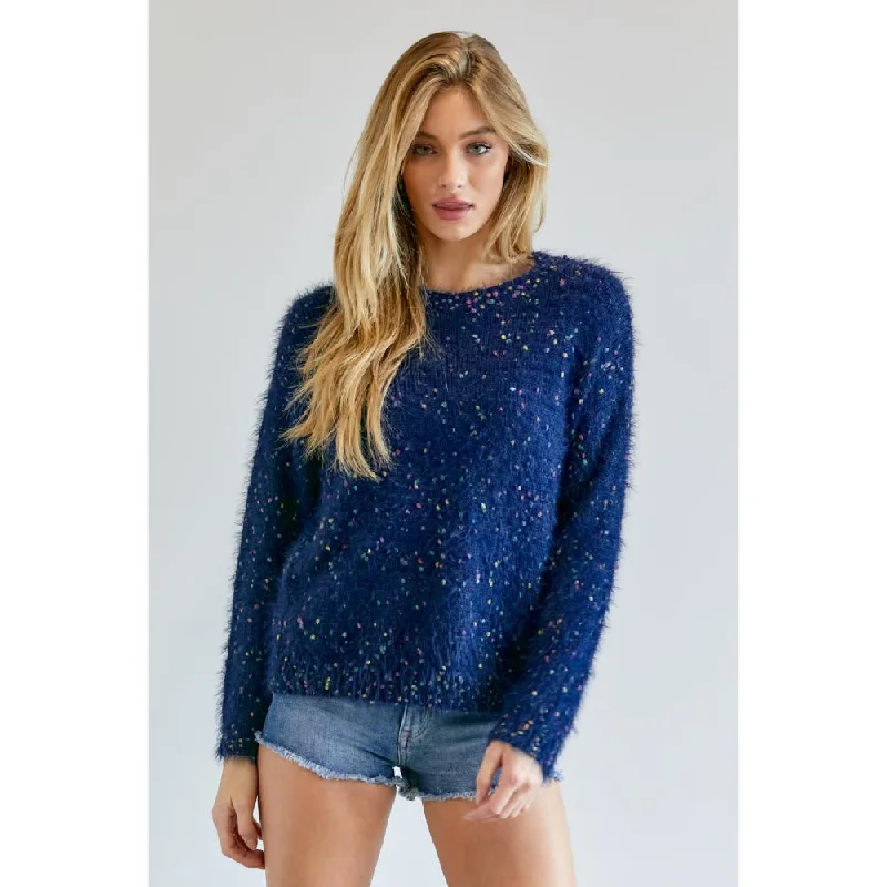 Cute Multi Color Polak Dot Sweater