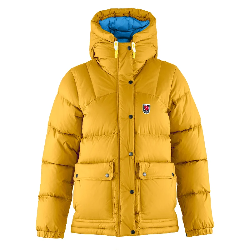 Fjallraven Womens Expedition Down Lite Jacket Mustard Yellow / UN Blue