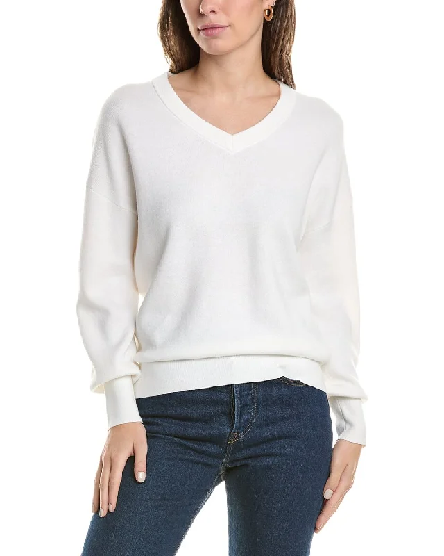 Forte Cashmere Dropped-Shoulder Cashmere Sweater