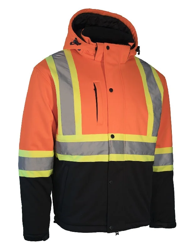 Hi Vis Softshell Winter Safety Jacket