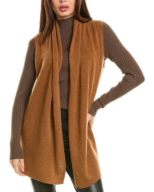 InCashmere Sleeveless Cashmere Cardigan