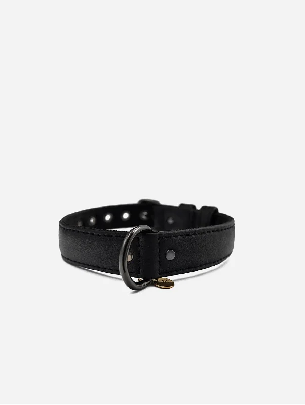 Piñatex® Vegan Leather Dog Collar | Black