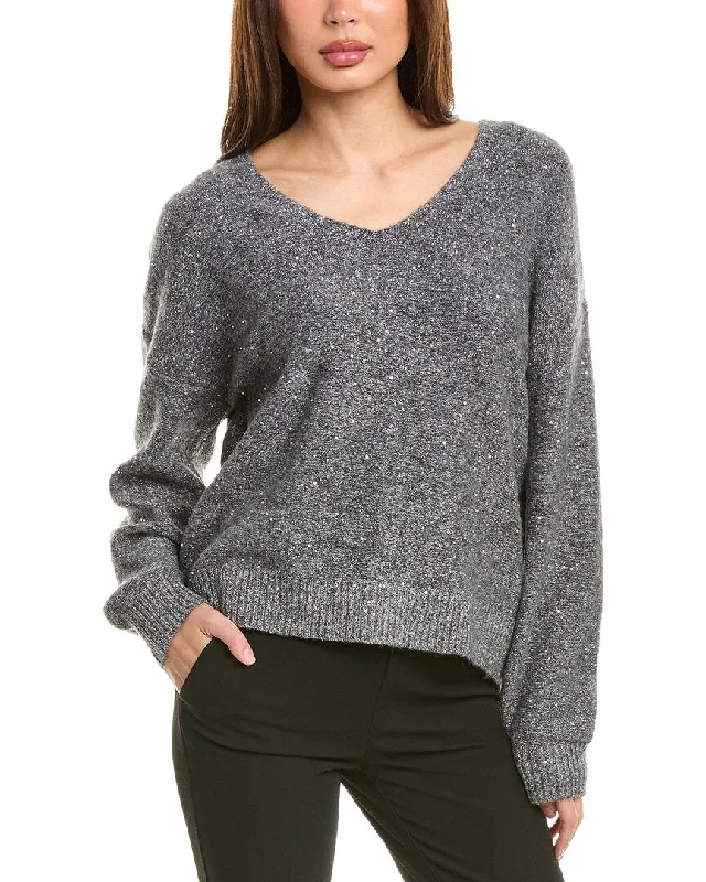 Vince Camuto Allover Sequins Sweater