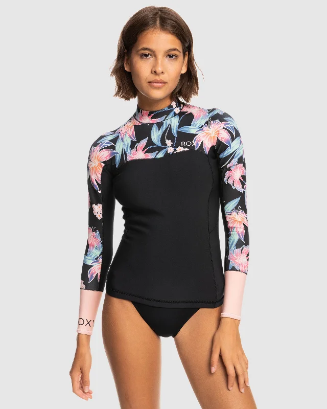 Womens 1Mm Swell Series 2022 Long Sleeve Wetsuit Top