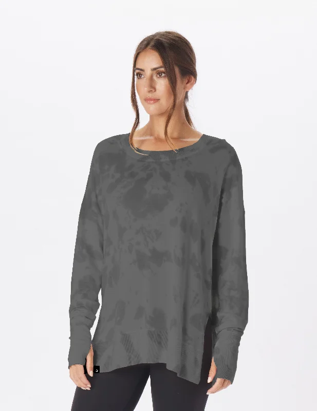 Lounge Long Sleeve: Silver Fog Stone Dye