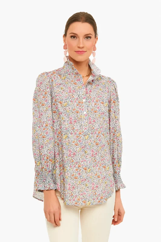 Petite Poppy Teagan Popover Shirt