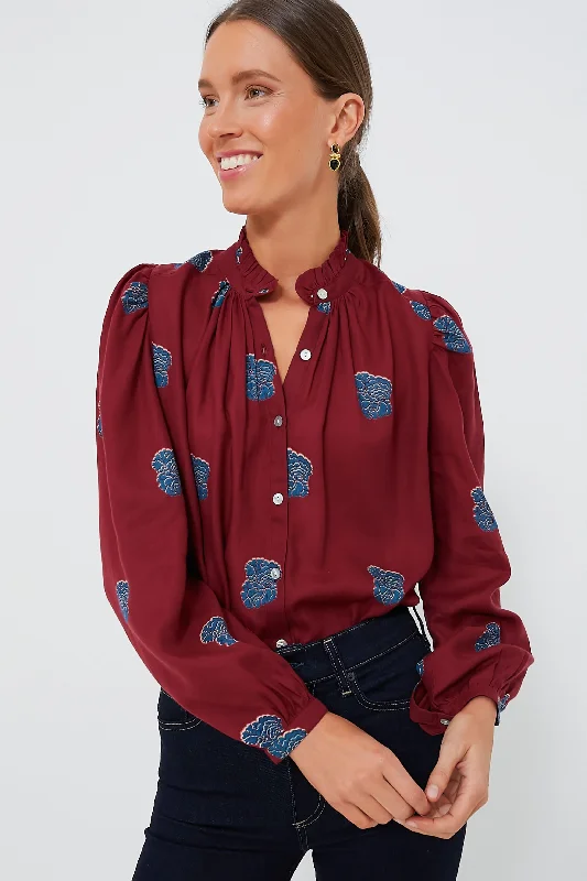 Red Burgundy Annabel Shirt