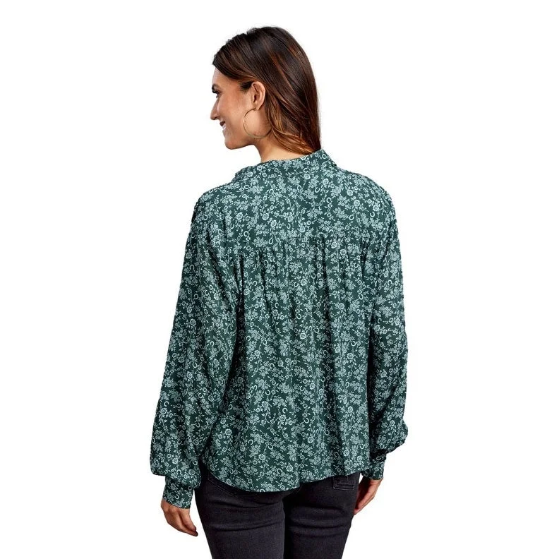 Stetson Western Shirt Womens L/S Floral Green 11-050-0590-6055 GR