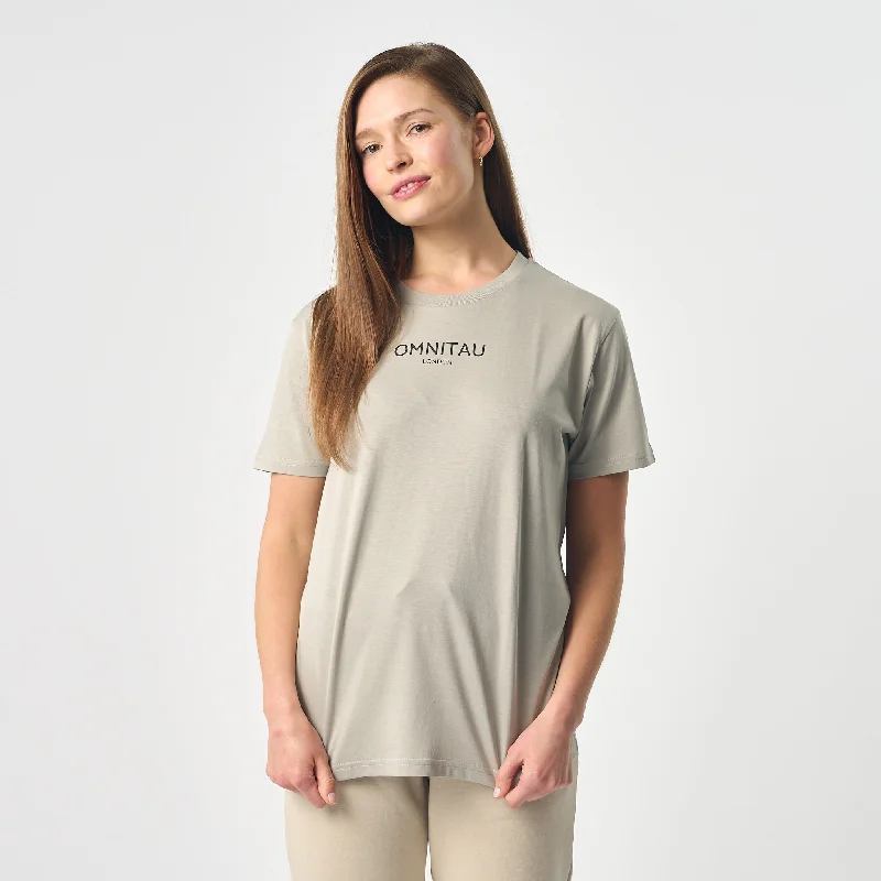 Omnitau Women's Soho Organic Cotton Crew Neck T-Shirt - Opal Grey