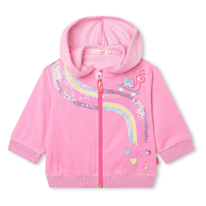 Pink Rainbow Zip Up Hoodie